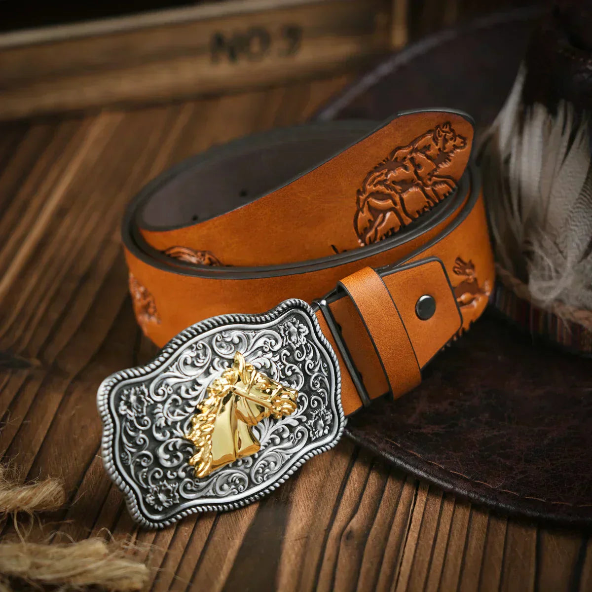 Cinto Cavalo Nobre em Couro Premium – Esporatto
